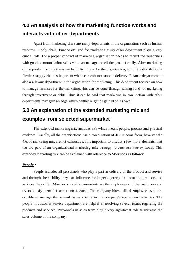 Marketing Process & Planning for Morrisons: Concept, Functions, Mix, and Strategies_5