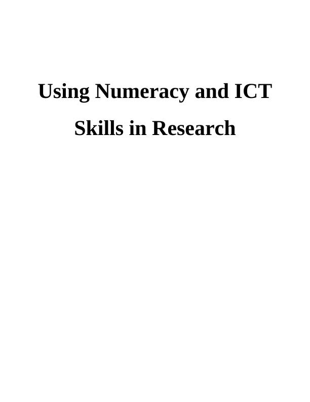 thesis on numeracy skills