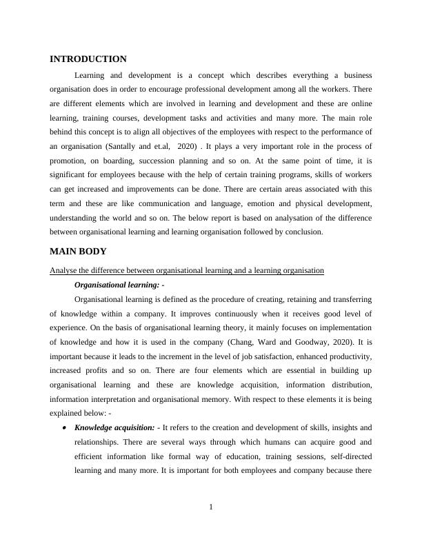 Analyzing the Difference between Organisational Learning and Learning ...