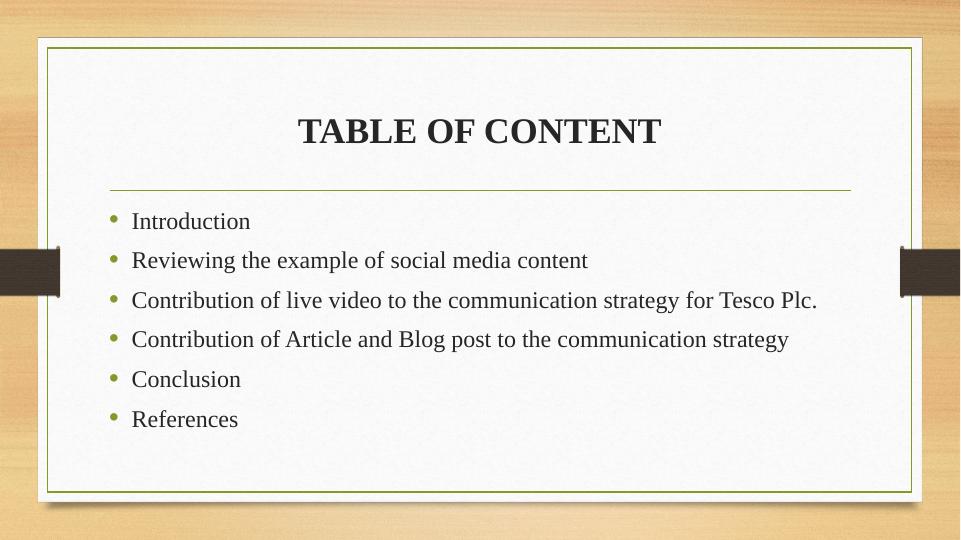 Practical Digital Marketing: Contribution of Social Media Content to Tesco's Communication Strategy_2