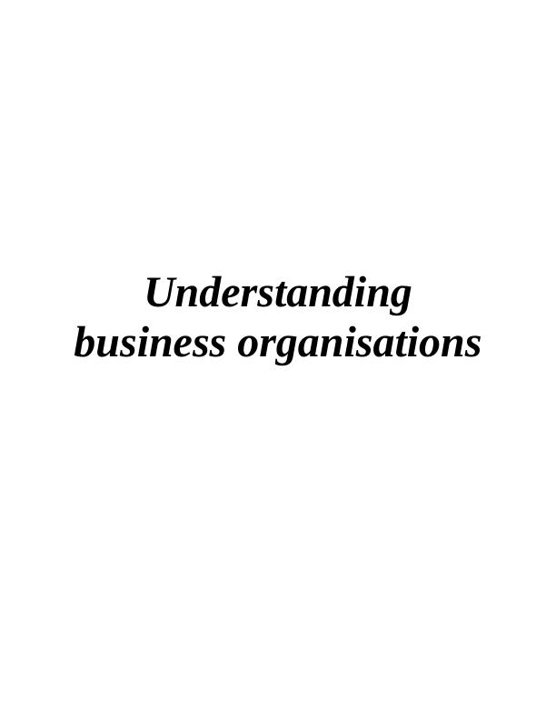 case study of business organisations