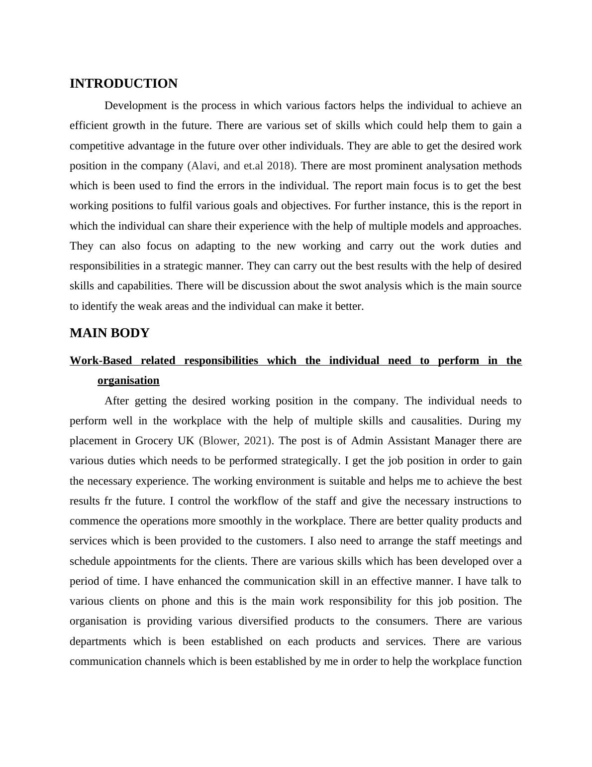 Professional Development and Placement Desklib