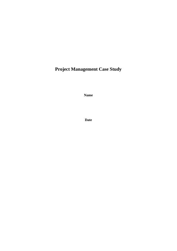 case study it project management