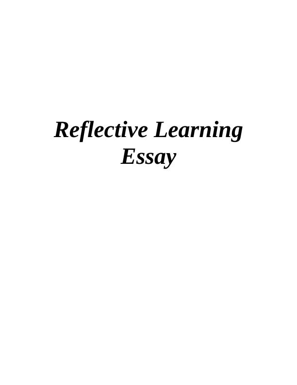 honors peer graded assignment reflective essay about a learning challenge