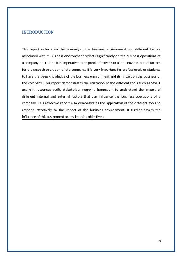 Reflective Report on Business Environment Learning_3