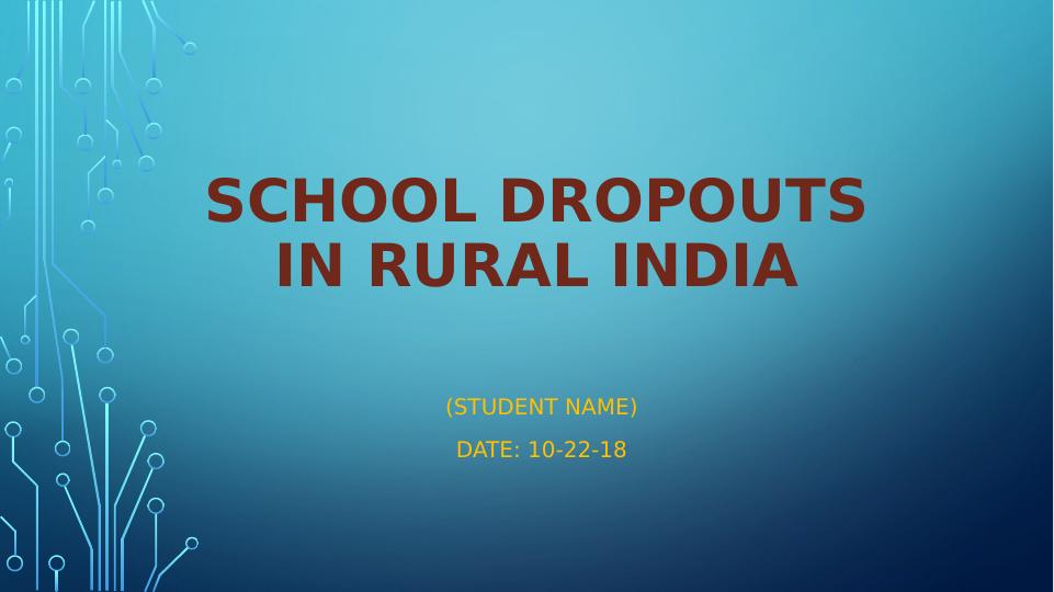 essay on school dropouts in india