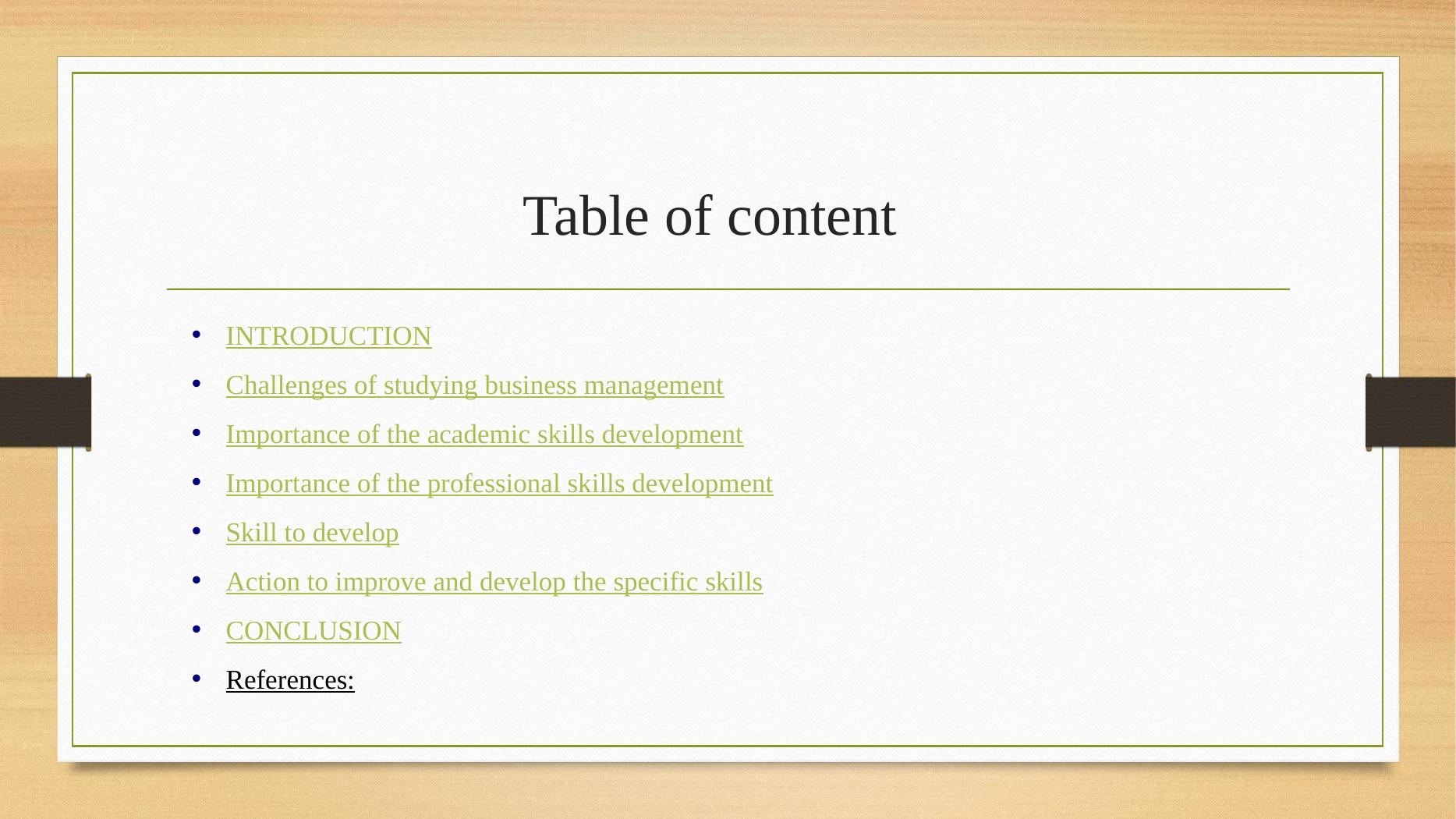 Importance of Professional and Academic Skills Development