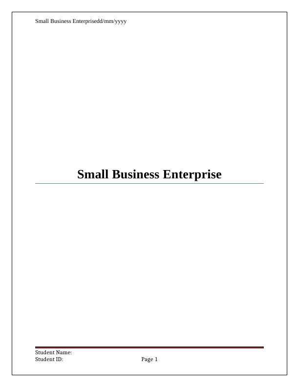 Small Business Enterprise_1