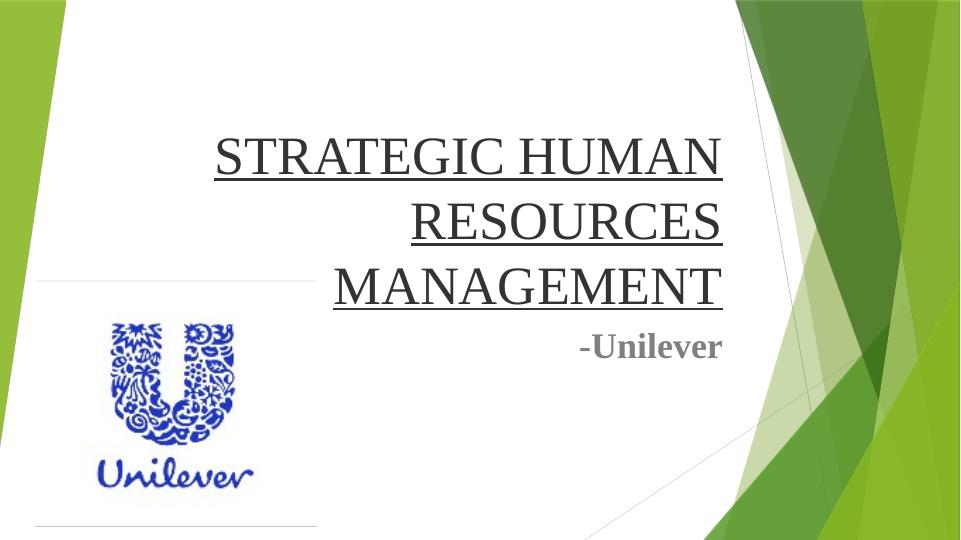 Strategic Human Resources Management for Sustainable Business Performances and Growth - Unilever_1