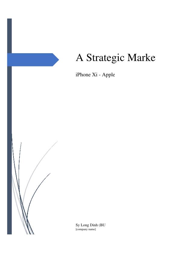 A Strategic Marketing Plan iPhone Xi - Apple_1