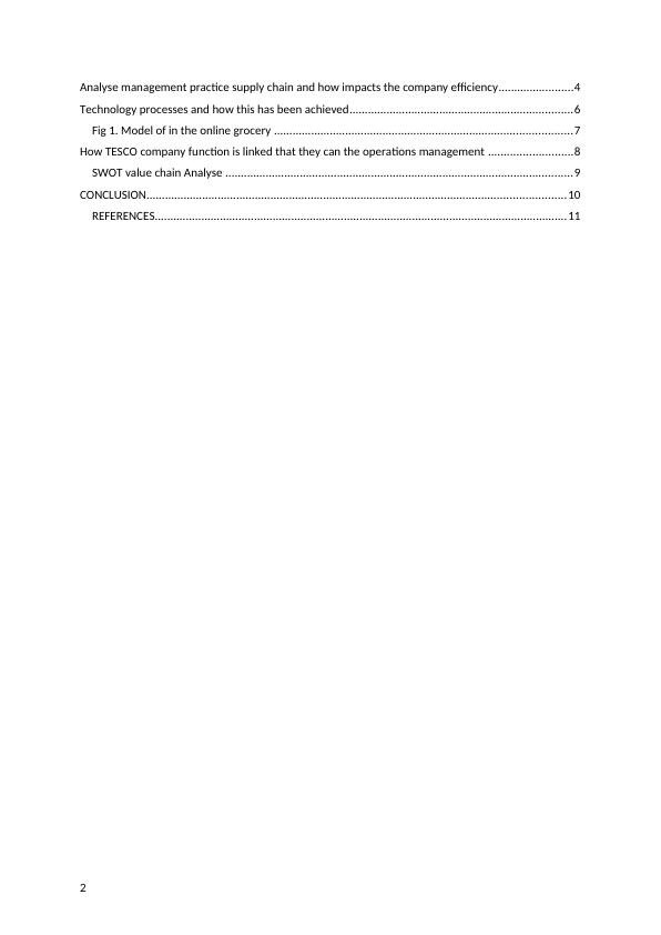 tesco supply chain management case study