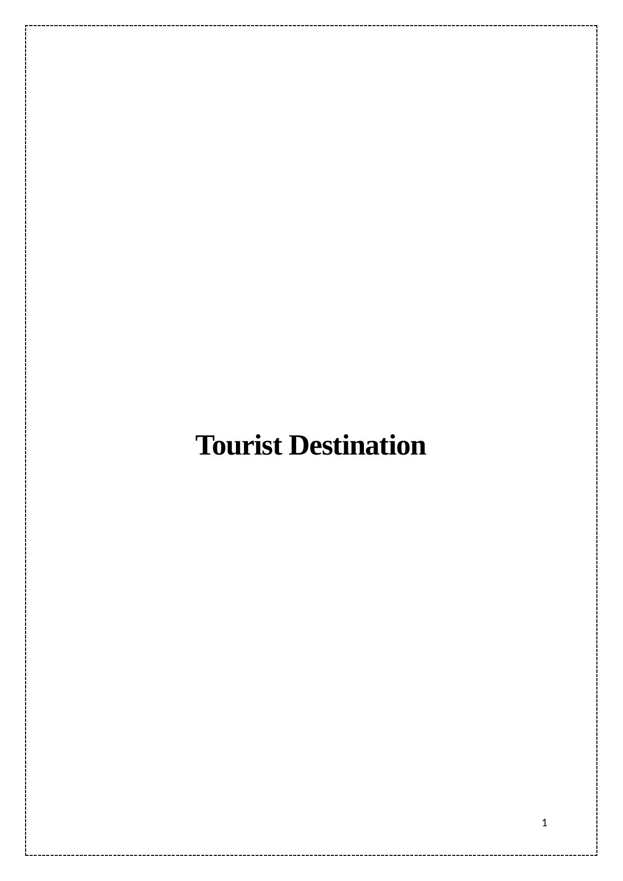 Tourist Destination Analysis_1