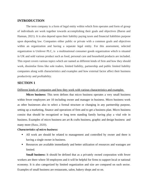 Types of Companies and Their Characteristics Desklib