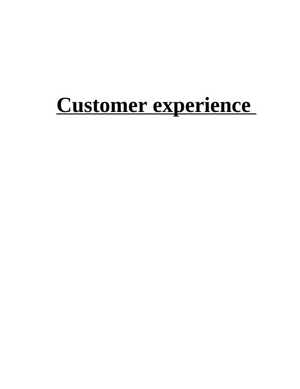 case study on customer experience