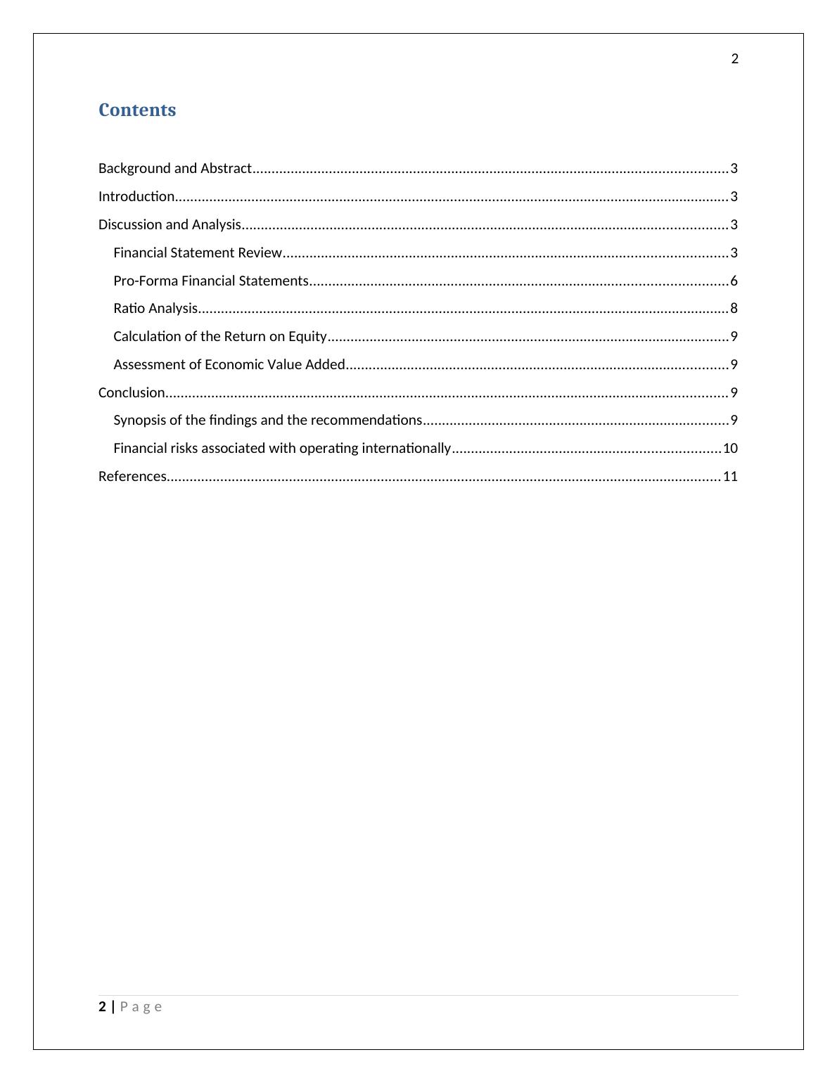 Financial Analysis of Woolworths Group: Pro-Forma Statements, Ratio ...