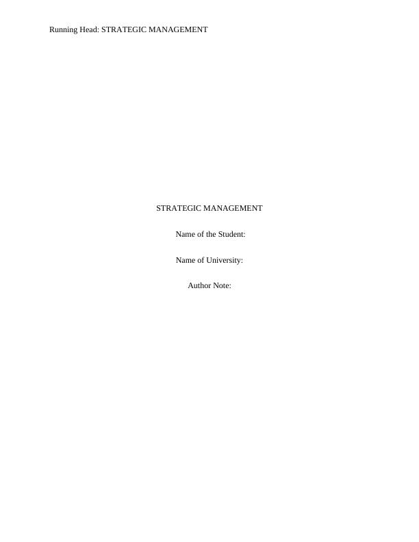 Strategic Management in Woolworths Australia: A Stakeholder, Dynamic Capabilities and Sustainable Approach Analysis_1