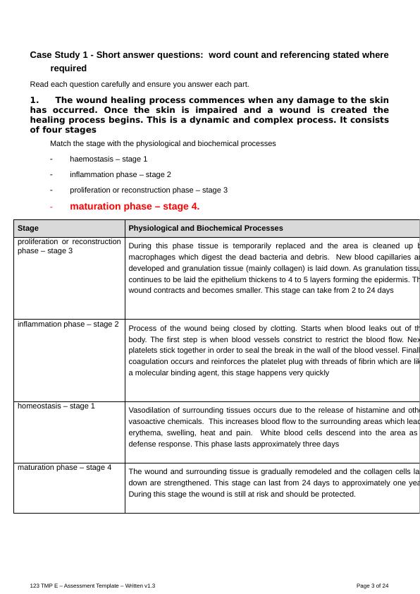 Wound Management Principles In Clinical Environment - Desklib