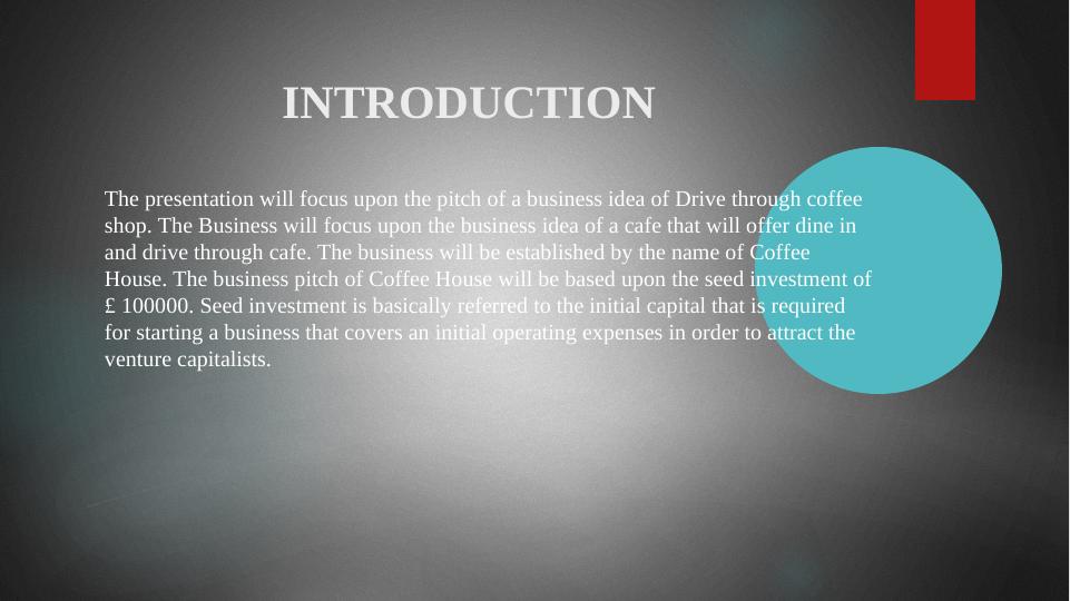 business plan for a drive thru coffee shop