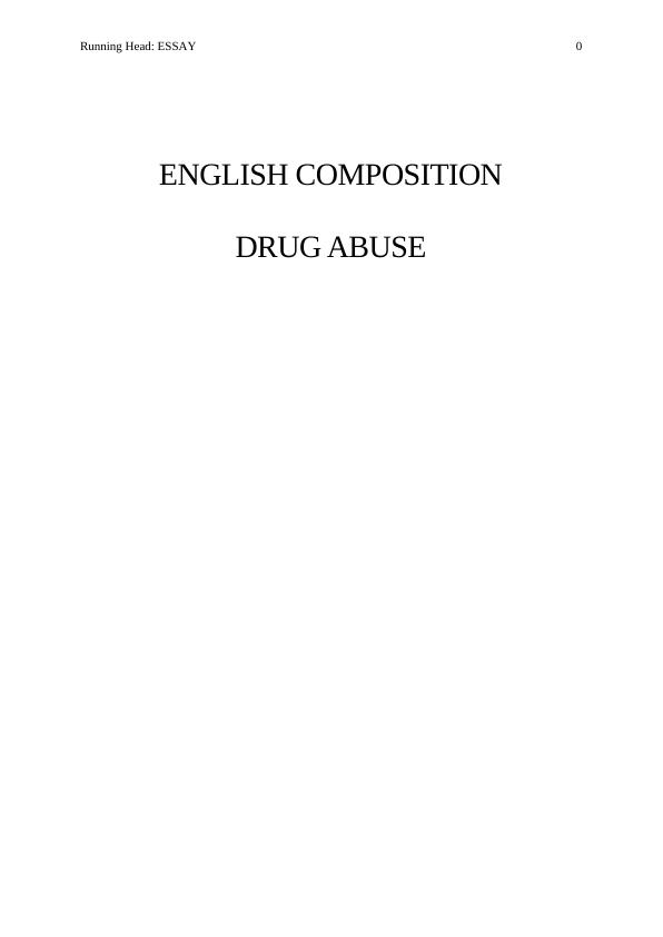 essay on drug abuse and its impact on society pdf