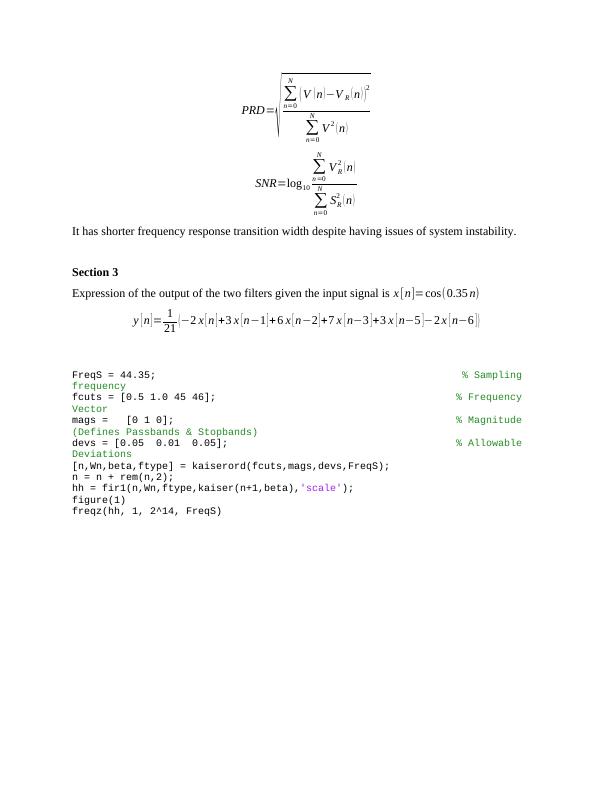 Digital Signal Processing and Video Compression Desklib