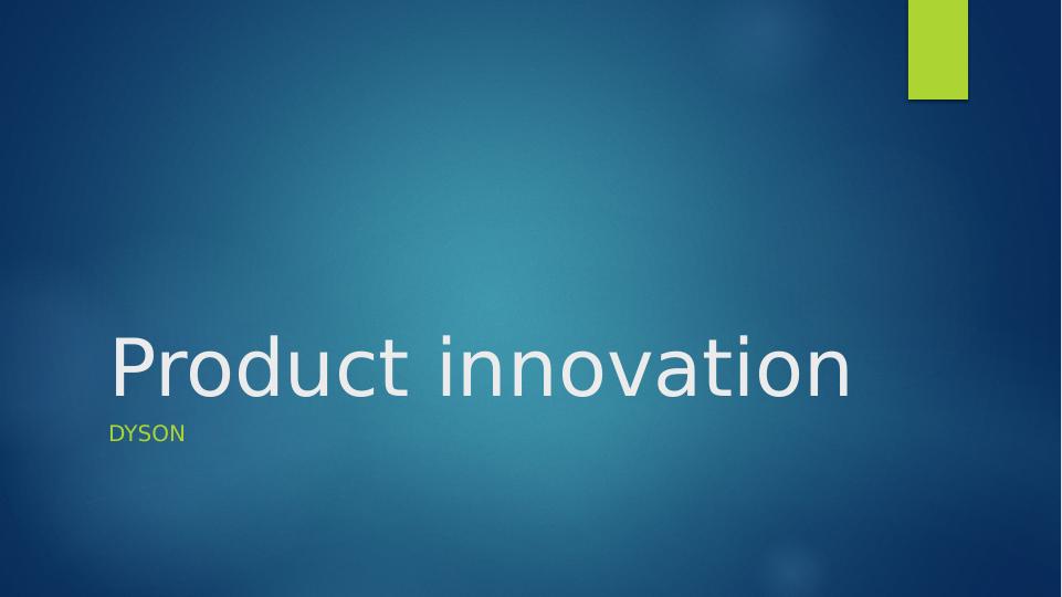 product innovation case study