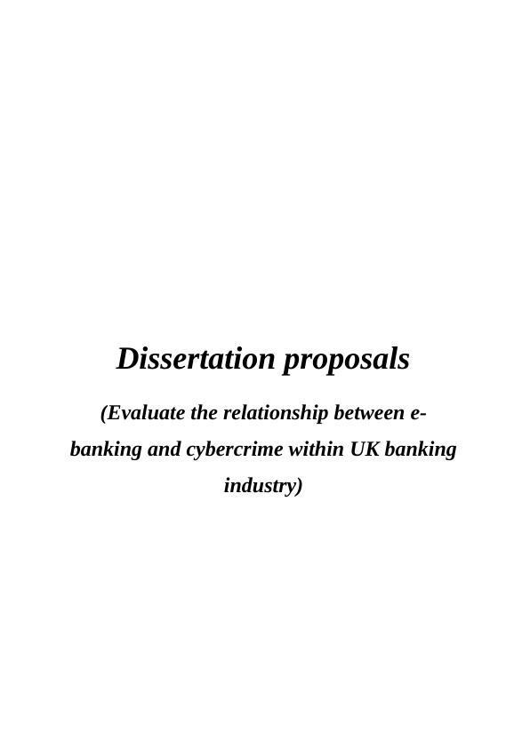 Relationship between E-Banking and Cybercrime in UK Banking Industry_1