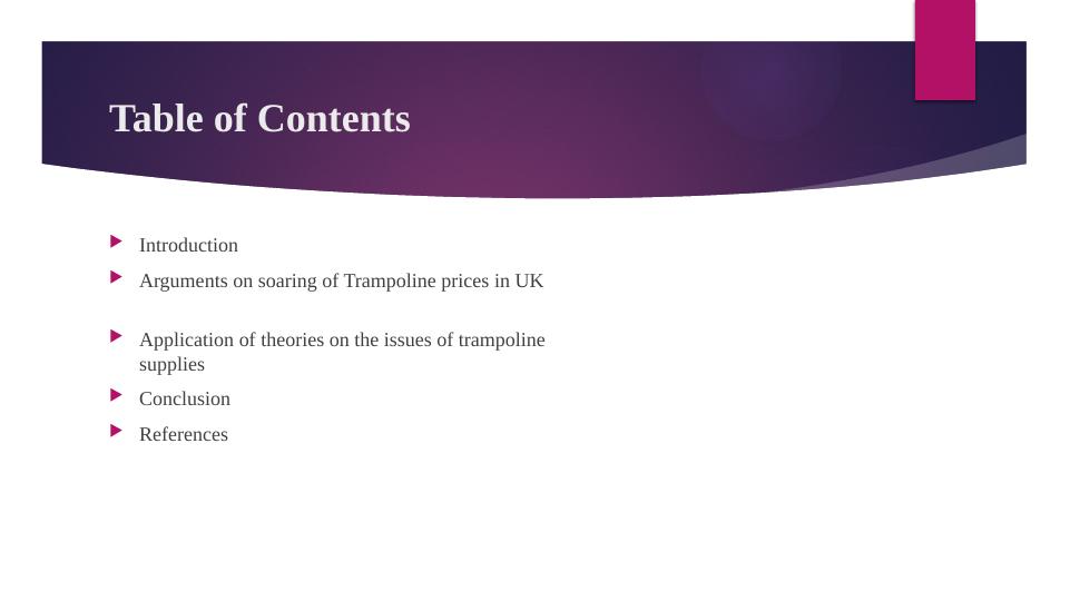 Application of Economic Concepts and Models on Soaring Trampoline Prices in UK_2