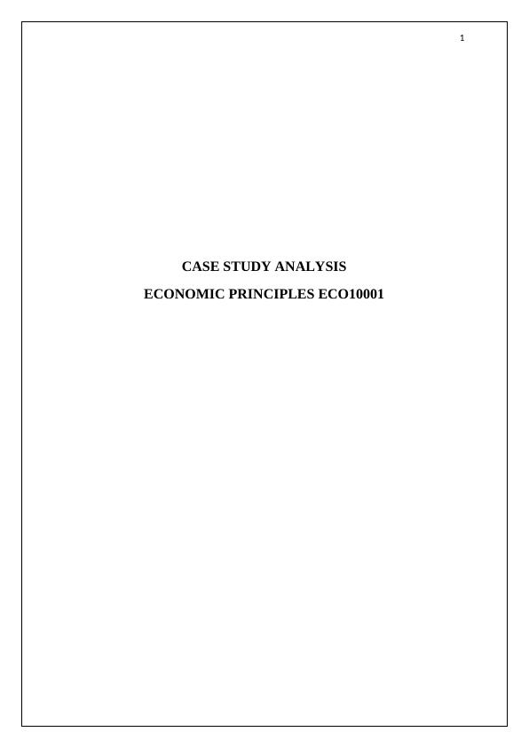 economic study case study