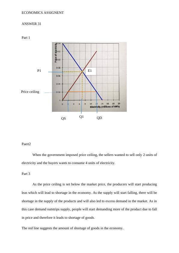 assignment of equilibrium economics