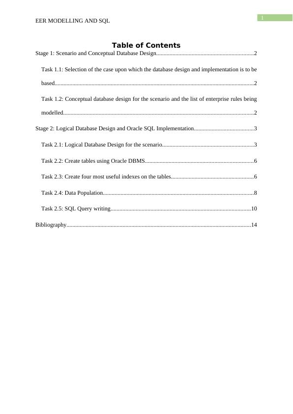 EER Modelling and SQL for College Management System