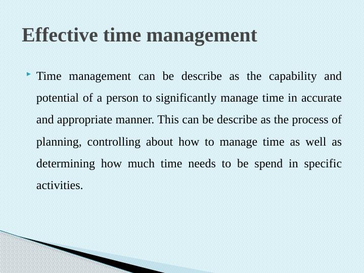 Effective Time Management Plan - Tips, Benefits and Strategies