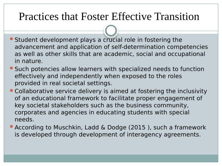 The Impact of Effective Transitions for Children with Additional Needs and their Families_4