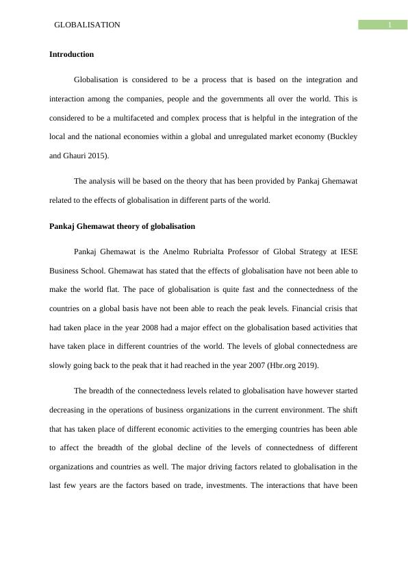 Effects of Globalisation: Pankaj Ghemawat's Theory_2