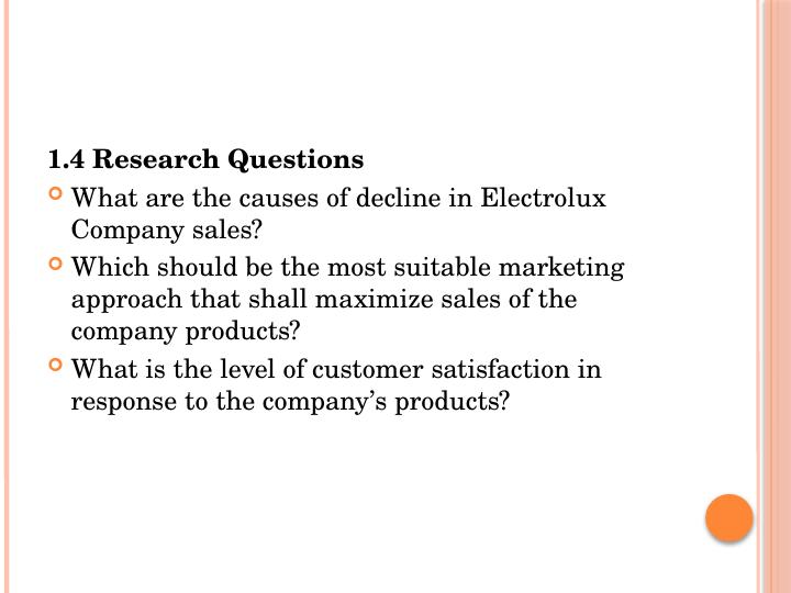 Electrolux Case Study Decline in Sales and Customer Satisfaction