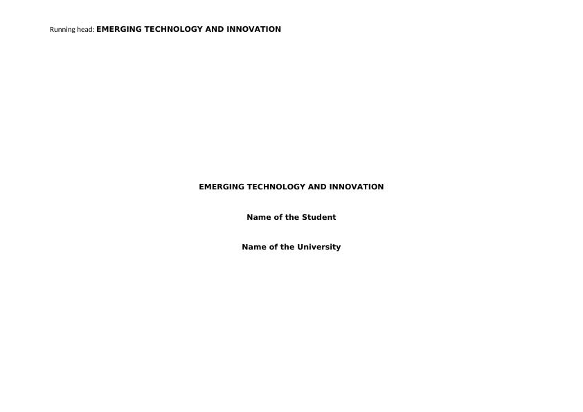 literature review of technology innovation