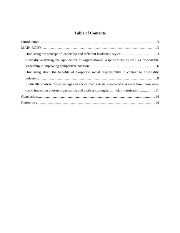 Emerging Trends in Hospitality Management Desklib