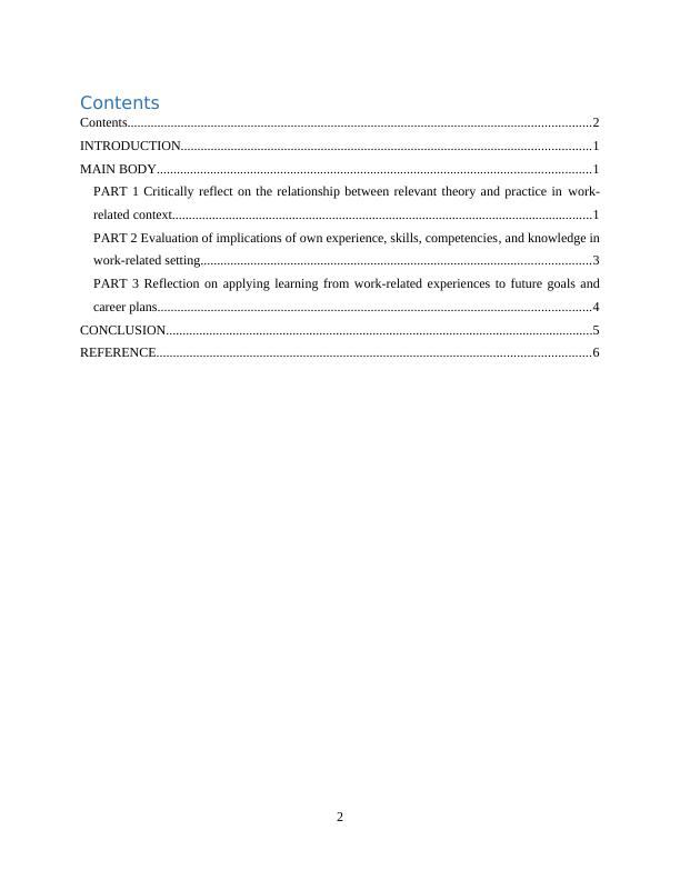 Employability and Professional Development Reflection on Theory