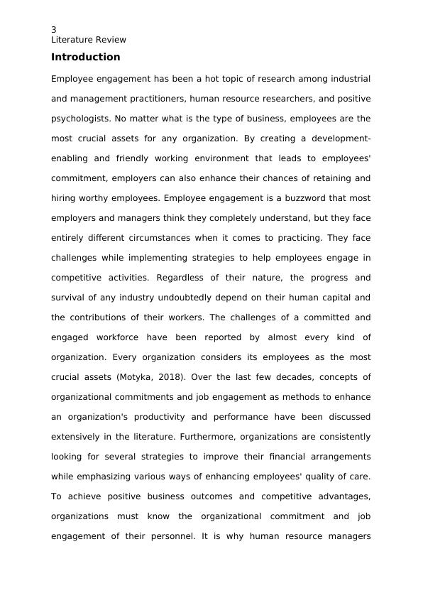 employee engagement and organizational performance a literature review