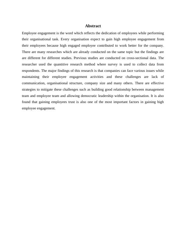 Impact of Employee Engagement on Organisational Performance: A Study on Tesco_2