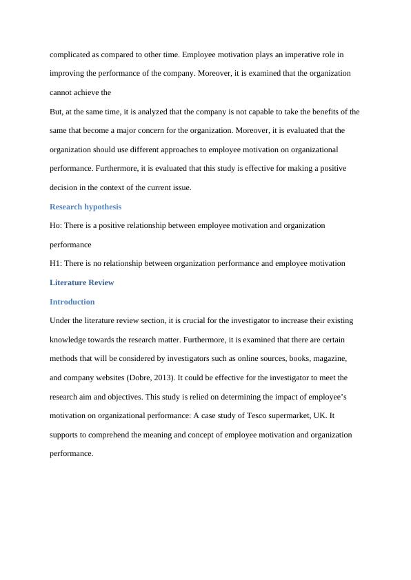 Impact of Employee Motivation on Organizational Performance: A Case Study of Tesco Supermarket_4