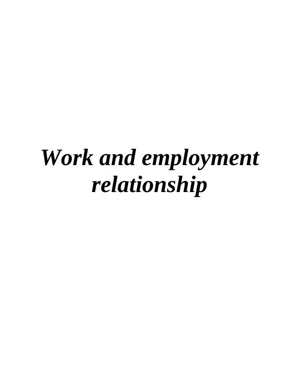 Importance of Employee Relationship and Employment Law in Sainsbury_1