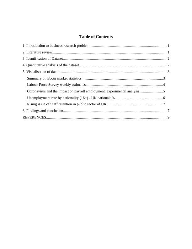 Quantitative Data Analysis Report on Rising Issue of Employee Turnover ...