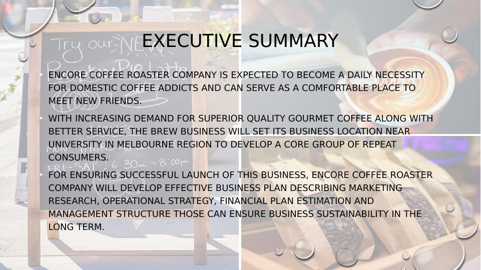 Business Plan of Encore Coffee Roaster Company_2
