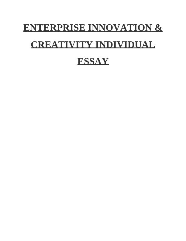 technology and creativity essay