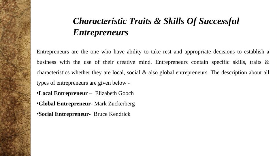 Entrepreneurial Mindset: Traits, Skills, and Personality | Desklib