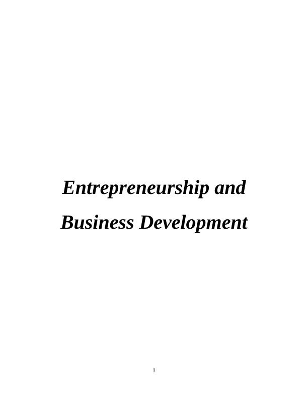 Entrepreneurship and Business Development: A Business Plan for Funsies in Clothing-Retail Industry in Wales, UK_1