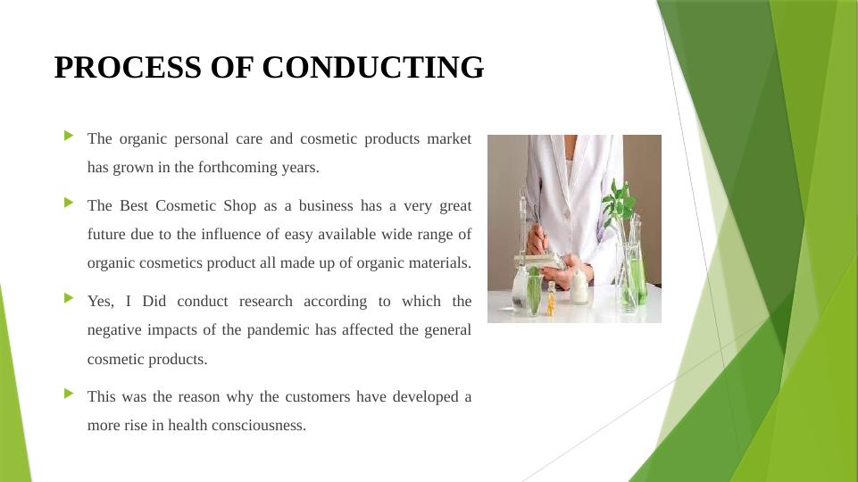 Entrepreneurship and Organic Cosmetics: Feasibility Study and Market Opportunities_4