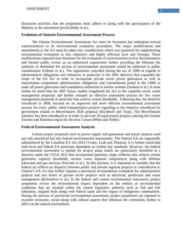 Environmental Assessment in Ontario: A Comparative Analysis with Federal EA Process_3