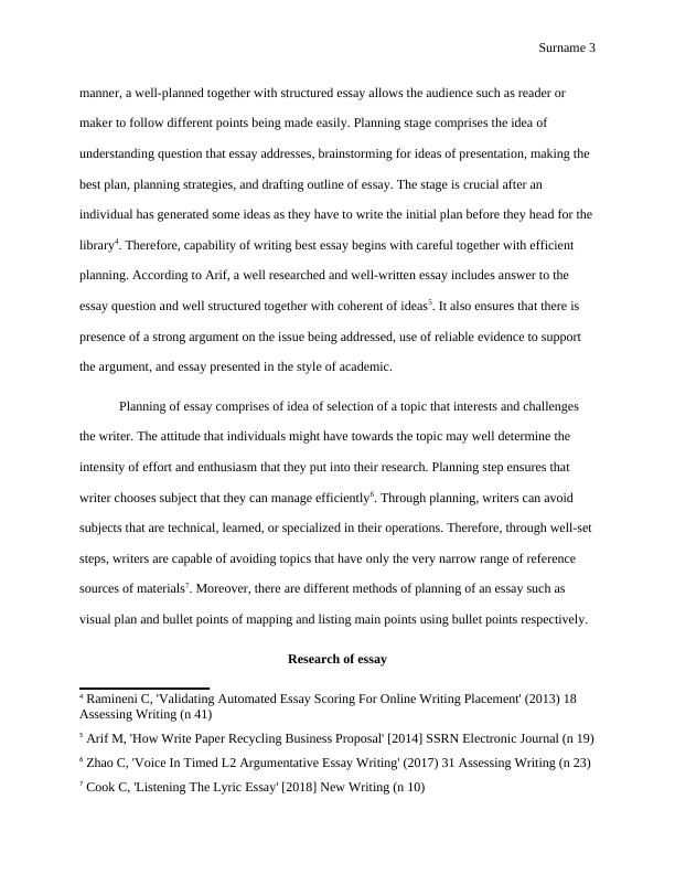 research methods planning essay