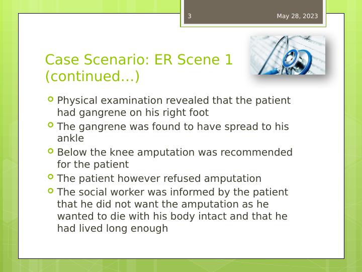 Ethical Dilemma in Healthcare: Case Scenario of ER Scene 1_3